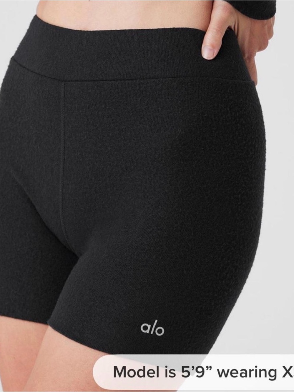 ALO Yoga alolux me time shorts black small